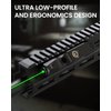 Votatu M4L-G Green Laser Sight Compatible with M-Lok Rail Surface, Ultra Low-Profile Tactical Rifle Laser Sight with Strobe Function Magnetic Rechargeable