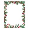 AnyDesign 80 Sheet Christmas Stationary Paper Xmas Pine Cones Berries Foliage Letterhead Letter Writing Paper for Holiday Notes Greeting Cards Invitations Office School Printing, 8.5 x 11 Inch