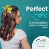 Infinity Collection Softball Hair Bow - 6.5" Cheer Bow Hair Accessory - Perfect Softball Player Gift - Red Stitch