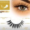 ASB 1 pair of Handmade Faux Mink Eyelashes False Eyelashes Cat lashes, Faux Mink Eyelashes, Fluffy Natural Look False Eyelashes, Long Extension Eyelashes, Fake Eyelashes Natural Look cílios maquiagem 3D lashes (Confident)