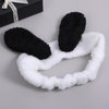 Miroksh Kawaii Face Wash Headband, Dog Ears Spa Hair Band Makeup Headwrap for Women Girls Shower Sports Beauty Skincare, Kids Cute Fluffy Elastic Cartoon Creative Hair Accessory Gift