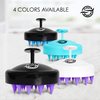 URBAN SOMBRERO Pink Marine Hair Scalp Massager, Silicone Hair Shampoo Brush for Scalp Care, Dry Scalp and Hair Growth - Black & Purple