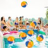 AMOR PRESENT 24PCS Beach Balls for Kids, 8inch Beach Ball Bulk Inflatable Pool Beach Balls Bulk for Beach Summer Swimming Party