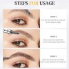 Eyebrow Pencil Eyebrow Microblading Pen - Eye Makeup Eyebrow Pen Micro 4 Point Brow Pen Lift & Snatch Eyebrow Microblading Pen Long-Lasting Waterproof Natural Eyebrow Hair (Reddish Brown)