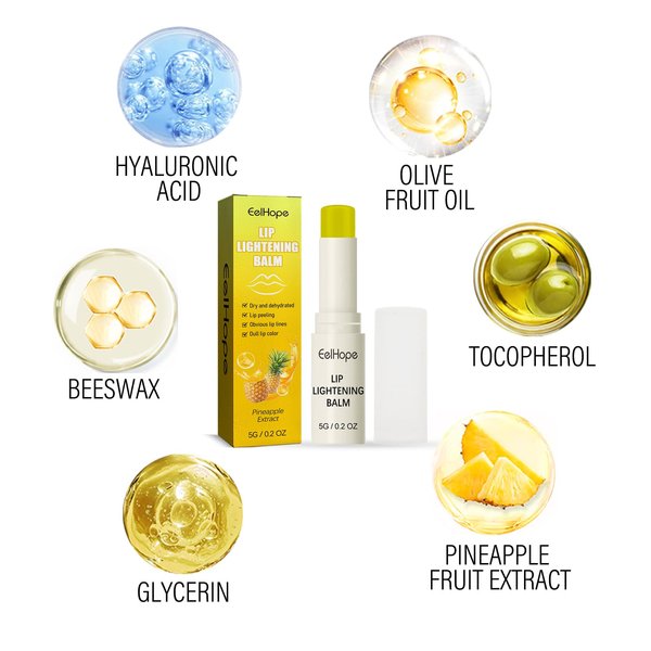Cherry Pineapple Lip Balm, Botanical Extracts Lip Balm,Moisturizing and Hydrating To Remove Dead Skin, Prevent Dry Lips and Cracked Lip Lines, Moisturizing Lip Balm (pineapple)