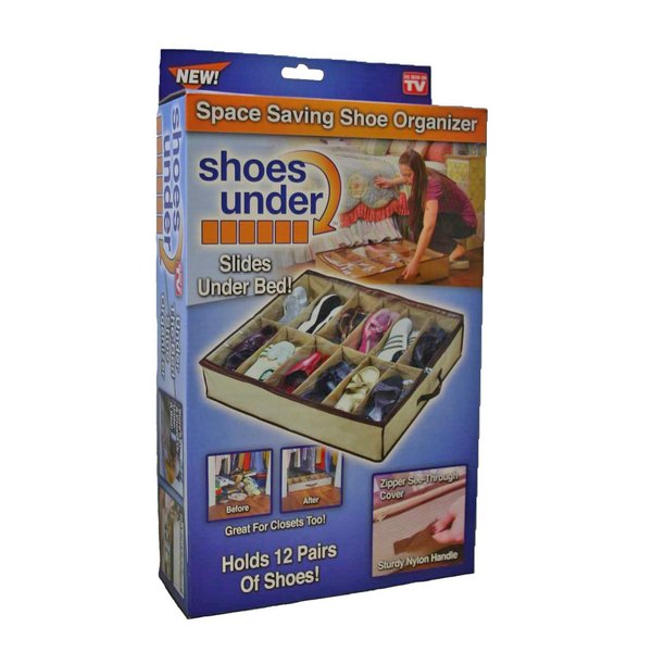 Telebrands Shoes Under Space-Saving Shoe Organizer