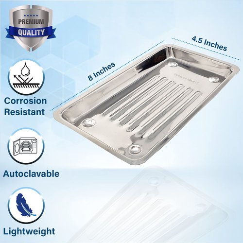 A2ZScilab-Piercing Clamp, Professional Body Piercing Clamp For Ear Lip Navel Nose Tongue Septum Sponge Piercing Tools Body Piercing Pliers Tool Piercing Supplies (Piercing Instruments Tray - For 7pc)