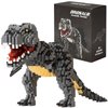 Aigidusansu Jurassic Dinosaur Micro Building Blocks, 1530pcs Velociraptor Tyrannosaurus Rex DIY Mini Diamond Blocks Bricks Toy Dinosaur for Boys Age 8-12 9 10 11 12 13 14 15 16 Teens Adults
