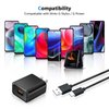 RCBCH 18W Fast Wall Charger USB-C Charging Cord Compatible for Moto G Power 2022/G Stylus 2021, G Fast, G Play, G Pure, G7 Play, Motorola One 5G Ace/Fusion+/Edge Plus/Z4/G100 (6.6FT)