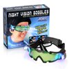 Uten Night vision Goggles for Kids, Adjustable Elastic Band Glasses with LED Light Beams, Spy Gear with Flip-Out Lights Green Lens, Spy Role Play, Birthday Gifts and Christmas Gifts for Kids.