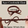 KOVOLITU 12 PCS Braided Hair Ties Bow Tie Hair Bracelets for Women Girls Elastic Hair Ties No Damage Ponytail Holders