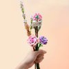 MEIEST Mini Building Blocks Flower Bouquet Set,Creative DIY Flowers Botanical Collection Construction Building Bricks Toy,Plant Model Eternal Flowers Home Decor,6+(Purple)