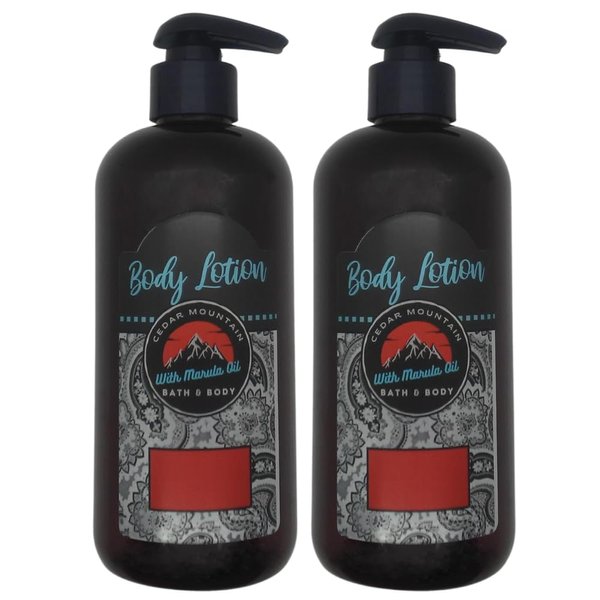 Cedar Mountain Green Apple & Pear Scented Body Lotion with Marula Oil, 8 Oz (2 Pack)