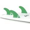 DORSAL Surfboard Fins Thruster 3 Set FCS Compatible Green Medium Fiberglass with Honeycomb Hexcore