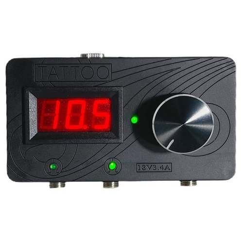 Ink Permanent Dragoart Power Supply for 2 Tattoo Machines Digital Dual Rotary Tattoo Machine Power Supply