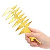 Wide Tooth Comb, Hair Comb Double Sided Comb for Hair Styling for Unique Hair Style (Gold)