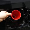 Flexible Fuel Funnel with Long Hose Plastic Small Wide Mouth Filling Funnel Car Funnel for Engine Oil Gas Fuel Gasoline Diesel Water Fluid Liquid Transmission Red (1)