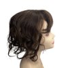 14inch Body Wave Human Hair Bangs Wavy Human Hair Toppers Clip In Hair Fringe Hairpieces Natural Brazilian Remy Hair Extensions (Brown)