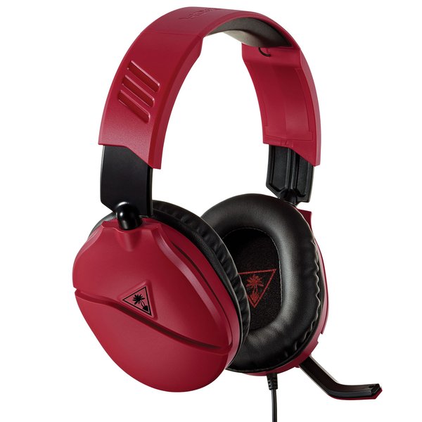 Turtle Beach Recon 70 Gaming Headset for PS5, PS4, Xbox, Nintendo Switch, Mobile & PC - Flip-to-Mute Mic, 40mm Speakers, 3D Audio - Red