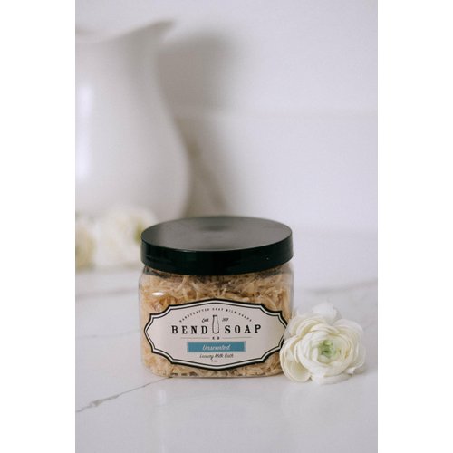 Bend Soap Company Milk Bath, 100% Natural Ingredients, Gentle Cleanser, Hydrates Moisturize and Softens the Skin, Handcrafted Goat Milk Soap, Essential oil, 2 lbs - Unscented