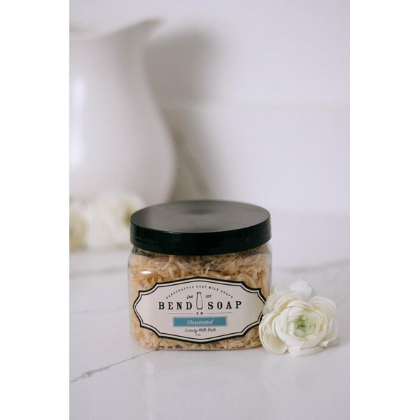 Bend Soap Company Milk Bath, 100% Natural Ingredients, Gentle Cleanser, Hydrates Moisturize and Softens the Skin, Handcrafted Goat Milk Soap, Essential oil, 2 lbs - Unscented