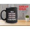 Bubble Hugs Police Officer Coffee Mug 11oz Black - I'M A Lootenant Lewtenant Loutenant I Lead People - Police School Academy College Graduation Coworker Funny Police Man Sergeant Military