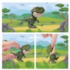 Zwish 6PCS Biting Finger Dinosaurs Toy Collectibles for Display, Play and Snap On Figure Novelty Creative Theater Puppet Doll Animal Hand Puppet Dino Party Supplies
