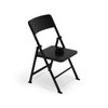DS. DISTINCTIVE STYLE Mini Chair 1/6 Scale Furniture Doll Chair Black Tiny Folding Chair for 12 Inch Action Figure Miniature Furniture for Dollhouse Decoration