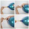 Chrome Blue Balloons, 50 PCS 10 Inch Double-Layered Metallic Light Blue Balloons, Shiny Thick Chrome Metallic Light Blue Latex Helium Balloons for Birthday Wedding Graduation Party Decoration Supplies