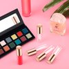 100 Pieces 1.2 ml Clear Mini Lip Gloss Tube Refillable Empty Lip Balm Gloss Containers Bottles Transparent Mini Lipstick Containers for Women Girls DIY Makeup (Rose Gold)
