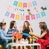 PANRRPERS Dog Themed Banner Happy Birthday Banner Backdrop Colorful Decoration Kids Baby Dog Birthday Party Supplies