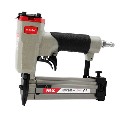 meite P630C Pin Nailer, Pneumatic Micro 23 Gauge Pin Nailer Gun, Accept 3/8-Inch to 1-3/16-Inch 23Ga Pin Nails, Ideal for Cabinets, Paneling, Crafts, Picture Frames