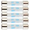 BOJACK Digital Multimeter Fuse 10A 600V DC Fast Acting Nickel-Plated Brass Ceramic Fuse 6.3x32 mm FF10A (Pack of 5)