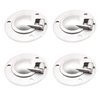 MARINE CITY Round 316 Grade Stainless Steel Flush Hatch Lifting Ring – Deck Hatch Pull Handle (Diameter 2 Inches) for Watercraft – Boats – Yachts (Pack of 4)