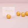 Weddingstar Classic Round Place Brushed Gold Card Holder, 0.4 x 1 x 1 inches