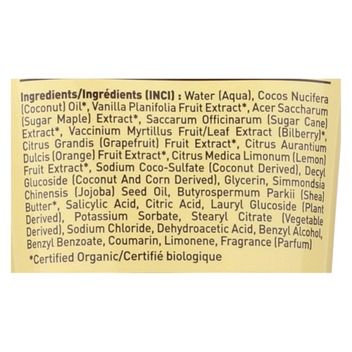 Organics Body Wash Coconut Desert Essence 8 oz Liquid