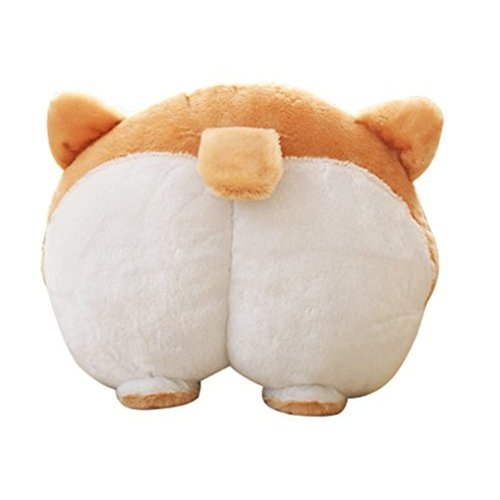 CN'Dragon Toys Corgi Cute Butt Throw Pillow Animals Stuffed Toy