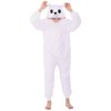 WAFUNNE Animal Onesie Costume for Kids Child Boys Girls Womens Mens Cosplay Halloween Costumes Easter Onesies White Polar Bear L