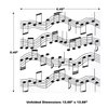 Beistle 16 Piece Disposable Musical Notes Paper Lunch Napkins 1950’s Rock and Roll Party Supplies Birthday Tableware, 6.5" x 6.5", Black/White