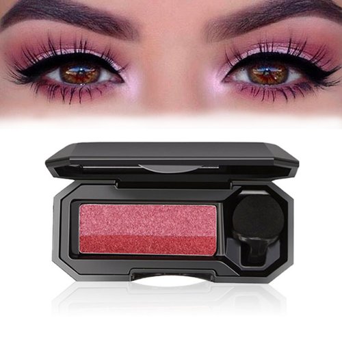 firstfly Perfect Dual Tone Eyeshadow, Waterproof Glitters Eye Shadow Plate, Two Tone Eyeshadow, Long Lasting High Pigmented Eye Makeup (03)