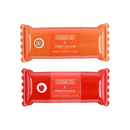 Profusion Cosmetics Peanuts Halloween Candy Crush Lip Oil Set, Nourishing Lip Tint with A High-Shine Finish, Infused With Jojoba Oil and Vitamin E