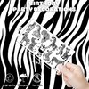 102 PCS Zebra Print Temporary Tattoos Themed Birthday Party Decorations Supplies Favors Decor Cute Jungle Safari Animal Tattoo Stickers Gifts For Game Boys Girls Classroom School Prizes Carnival