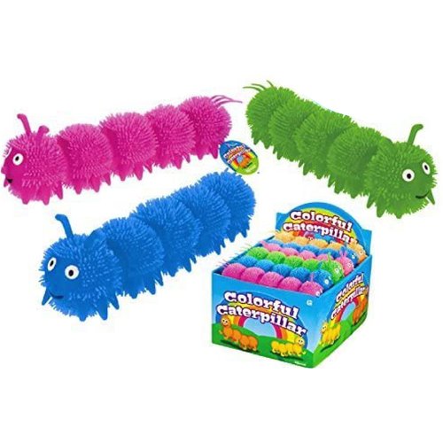 Toysmith Colorful Caterpillar Puffer Ball Party Set Bundle - (Assorted Colors) by Toysmith