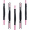 5 Pieces Pumice Stone Nail File Double-Headed Nail Polishing Pen Stick Cuticle Remover Trimmer Buffer Pedicure Pen Nail Art Care Tool for Household Beauty Salon Peeling Dead Skin Repairing