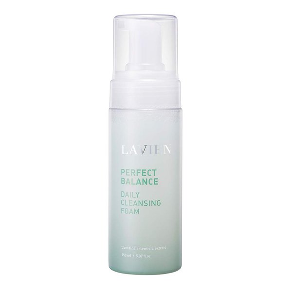 LAVIEN Perfect Balancing Daily Cleansing Foam - Gentle, Facial Cleansing & Makeup Remover for Refresh & Radiate Skin - Rich, Elastic Foam for Effective Cleansing & Hydration - 5.07 fl. oz. (150ml)