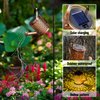 Solar Watering Can with Cascading Lights, Water Can Solar Lights Garden Decorative, Solar Waterfall Lights Outdoor Waterproof, Hanging Solar Lantern, Solar Yard Decor, Metal Solar Powered Kettle