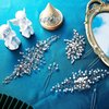 44 Pieces Wedding Hair Comb Faux Pearl Crystal Bride Hair Accessories Hair Side Comb Clips U-shaped Flower Rhinestone Pearl Hair Clips for Bride Bridesmaid (Elegant Style)