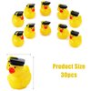 LUTER 30pcs Mini Resin Ducks Charms Tiny Rubber Duck Accessories Rubber Ducks Fun Bachelor Cap Doll Duck Crafts for Family School Graduation Party Decorations Graduation Gifts