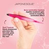 JAPONESQUE Brow Builder Kit, Includes Brow Lamination Spatula with Tweezers, 5 Brow Stencils and Brow Brush for Application of Gels, Waxes and Eyebrow Makeup