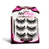 Laflare 100% Real Mink Lashes, 3D NY Mink Eyelashes, Hand-Rowing Natural Long Wispy False Lashes for Luxury Makeup, Natural, Light,Trendy, Reusable (NY47, VALUE PACK)